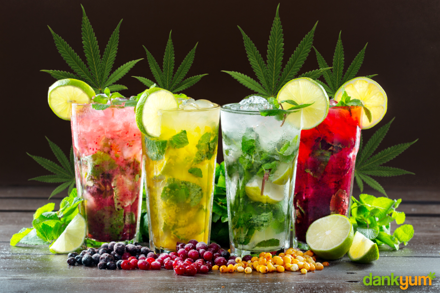 Cannabis Infused Mojito Cocktails